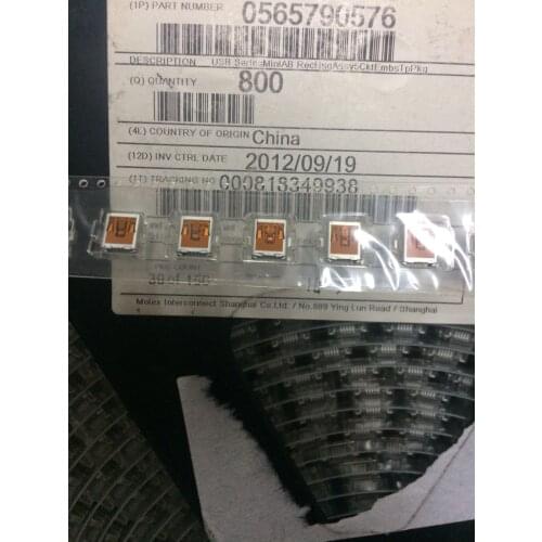 Original new 100% connector 56579-0576 0565790576 mini USB 5pin