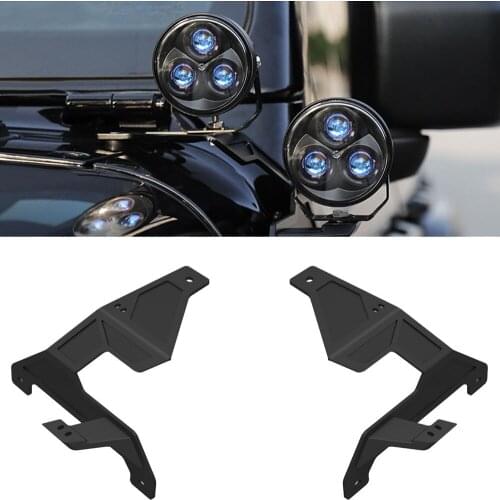 Suitable For Jeep Wrangler JL Dedicated A-Pillar Double-Layer LED Work Light Windshield Side-Mounted Bracket
