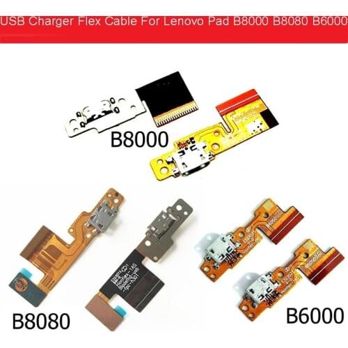 Genuine USB Charger Connector Flex Cable For Lenovo Yoga Tablet B8000 B8080 B6000 Usb Charging Jack Dock Flex Ribbon Repair