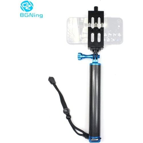 BGNing 360Degree Rotation Bike Clamp Selfie Tripod Stand with Mobile Phone Clip Mount for GoPro7 8 Max AKASO EK7000 4K Cameras
