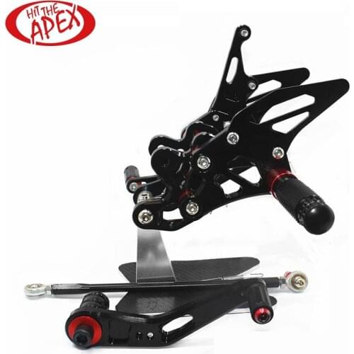 Full Set Aluminum Alloy Rear sets for SUZUKI GSX-R600 2006- 2012 CNC Adjustable Reverse Lightweight Footrest Rearsets GSXR600