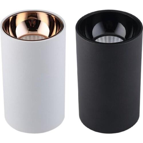 Punch-free round LED downlight LED ceiling light 5W 7W 10W 12W 15W 85-265V home shopping mall indoor lighting