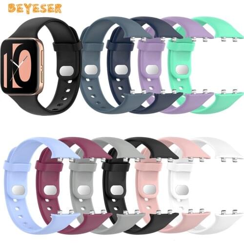 Fashion High Quality Silicone Wristband Strap For OPPO Watch 41mm 46mm Band Replacement Sport Colorful Watchband Accessories