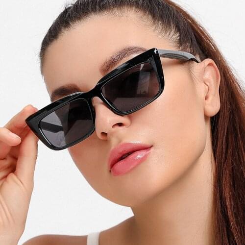 Retro Bold PC Frame Women Sunglasses Rectangle Decoration Sun Glasses Candy Color Internet Celebrity Recommend