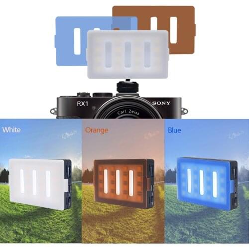 Mcoplus LED16 LED Video Light CRI 95 Built-in lithium-ion battery usb rechargeable for phone Camera DV Camcorder flash