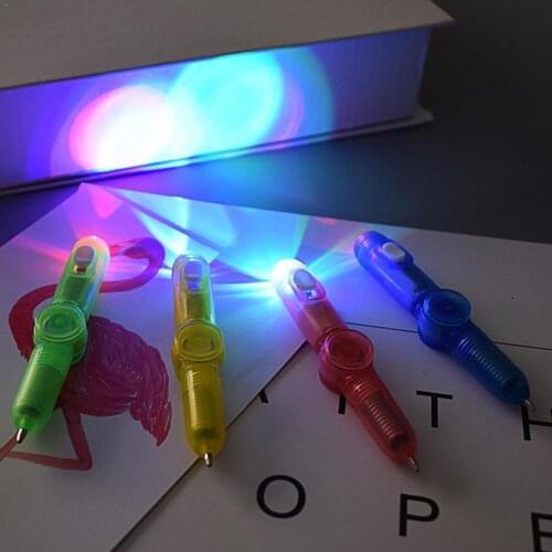 LED Pen Ball Pen Fidget Spinner Hand Top Glow Gift Toy Stress Kids Supplies Toys Light School EDC Relief Dark In P5C9