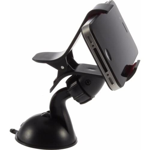 Universal 360degree spin Car Windshield Mount cell mobile phone Holder Bracket stands for iPhone5 4S for samsung Smartphone GPS