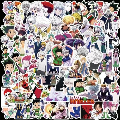 10/50/100pcs Anime Hunter×Hunter Cartoon Graffiti Sticker for Luggage Notebook Laptop Guitar Skateboard DIY decals Chidren Toy
