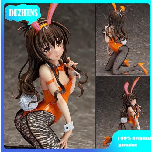 100% Original genuine To LOVE Ru Yuuki Mikan Bunny Girl style Action Figure Anime Figure Model Toys Figure Collection Doll Gift