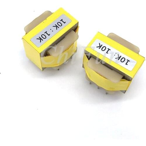 2PCS / 10K:10K permalloy audio isolation transformer, balanced and unbalanced conversion audio isolator