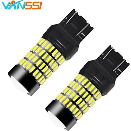 2pcs T20 W21/5W 7443 LED Bulb for LADA Vesta Granta Kalina front DRL DHO Light 7443 SRCK LED Car Light White Red DC12-24V