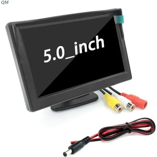5 inch LCD Screen Monitor Suction Cup Parking Camera Car Rearview Reverse Backup Camera 13MF