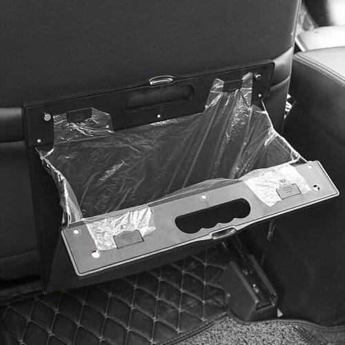 Car Organizer Backseat Storage Bag Magnetic Auto Pocket Holder Car Accessories Car Trash Bin Garbage Can Dustbin Car Bag