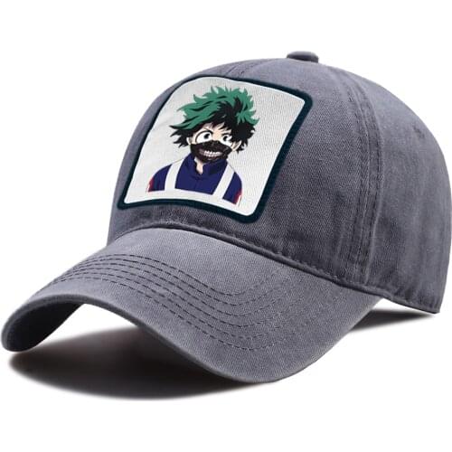 My Hero Academia Anime Baseball Caps Summer Breathable Snapback Hat Outdoor Unisex Riding Hats Hip Hop Sun Shade Baseball Cap