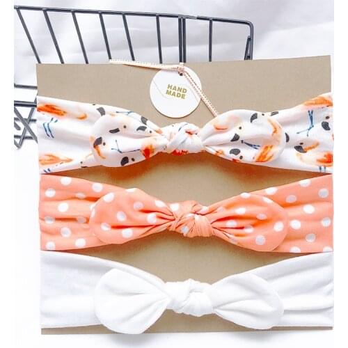 3Pcs Kids Floral Headband Girls Baby Elastic Bowknot Accessories Hairband Set Toddler Infants accessories set photography props