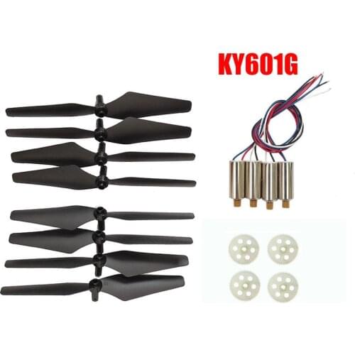 GPS KY601G RC drone spare parts propeller blades KY601G motors engines propellers gears guard ring parts