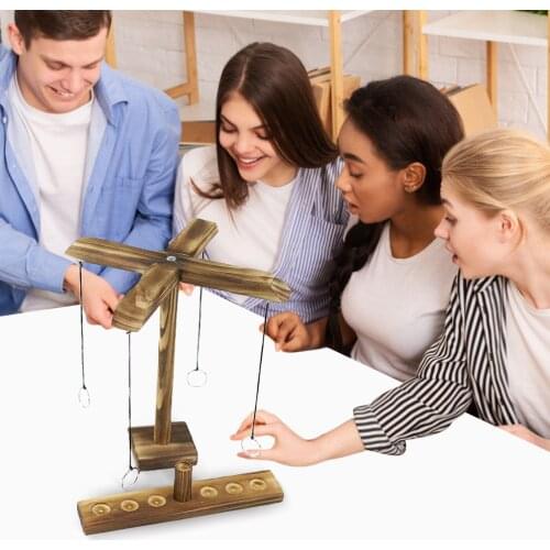 Drinking Party Game Toy Ring Toss Game Throwing Hook And Loop 4 People Interactive Play Board Games Kids Montessori Toy