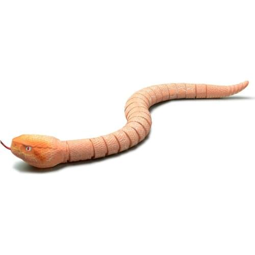 RC Snake Toy 15.5in Infrared Rechargeable Rattlesnake Toy with Retractable Tongue and Swinging Tail Gift for Kids Children