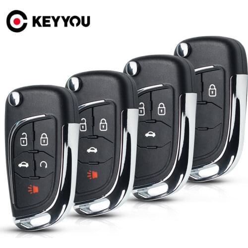 KEYYOU Modified Flip Key Car Folding Remote Key Shell Case 3 Buttons Cover For Opel Insignia Astra For Chevrolet Cruze For Buick