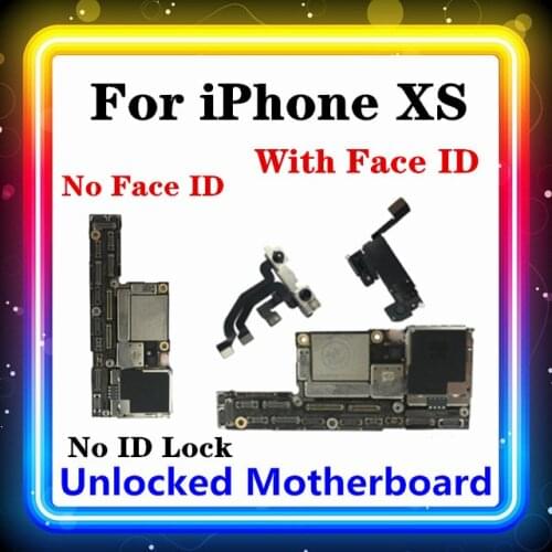 For IPhone XS Motherboard Without / With Face ID Motherboard For IPhone XS With Chip OS Install Main Board