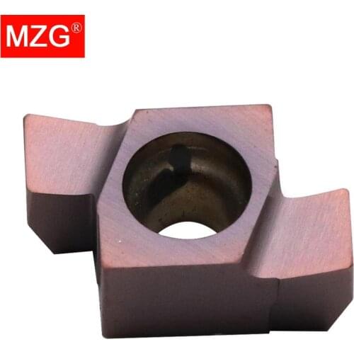 MZG 10PCS 8GR 350 Shallow Turning Grooving Machining Stainless Steel Cast Iron Toolholders Indexable Carbide Inserts