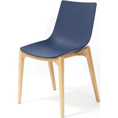 Set of 2 Modern Dining Chair Strong Frame PP Body Modern Design Stainless Steel Bar Stools Kitchen Chair for Dining Room