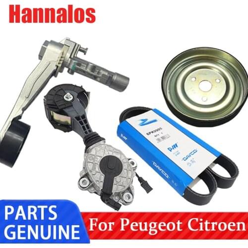 Original brand new engine belt water pump tensioner pulley 120455 9807033580 for Peugeot 308 408 508 3008 Citroen C3 C4 C5