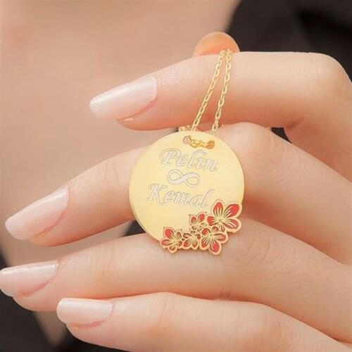 Plate Floral Gold Plated Silver Is Necklace