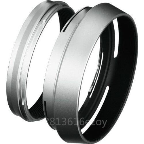 Silver) Metal Lens Hood Lens Filter Adapter for Fuji Fujifilm X100 X100S X100T