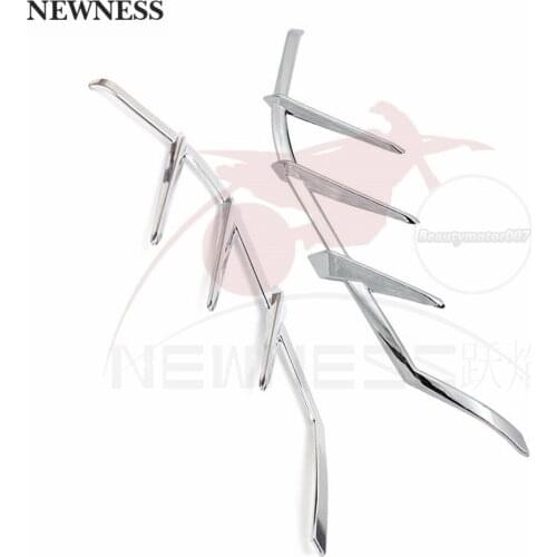 Silver Mid-Frame Air Deflectors Trims For Harley-Davidson Street Glide FLHX 2009-2016 Motorcycle Accessories