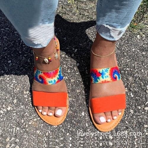 2021 New Slides Summer Slippers Womens Outdoor Beach Shoes Casual Sandals Double Layer Candy Color Flat Non-slip Slippers