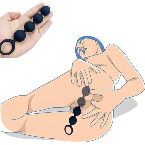 Silicone Anal Beads Butt Plug Masturbators Sex Toys For Couples Women Prostate Massager Sexy Toys Erotic Intimate Bondage Gear