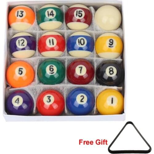 Snooker Ball 25MM / 38MM Children Billiards Table Balls Set Resin Small Pool Cue Balls Full Set Mini Billiard balls Set
