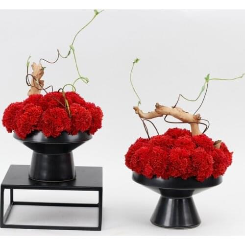 Modern indoor simulation flower potted table top decoration new Chinese Zen Club tea room decoration