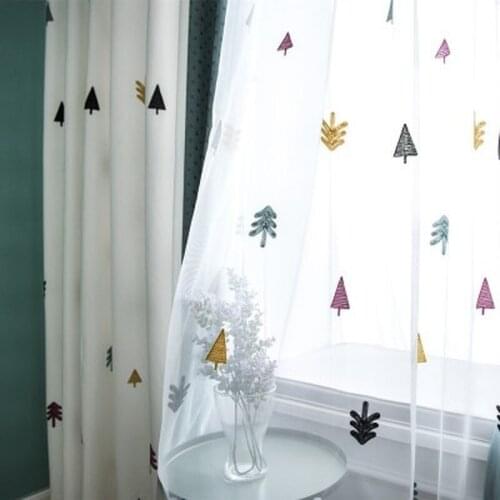 Modern Decoration European Style Pastoral Blackout Suitable Curtains for kids Bedroom Garden Tulle Curtains