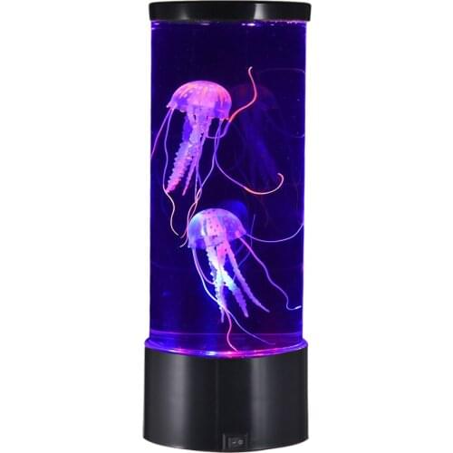 LED Jellyfish Light Table Desktop Decorative Night Lamp Children Kids Gifts Relaxing Mood Lamp Big Size For Home Bedroom typical