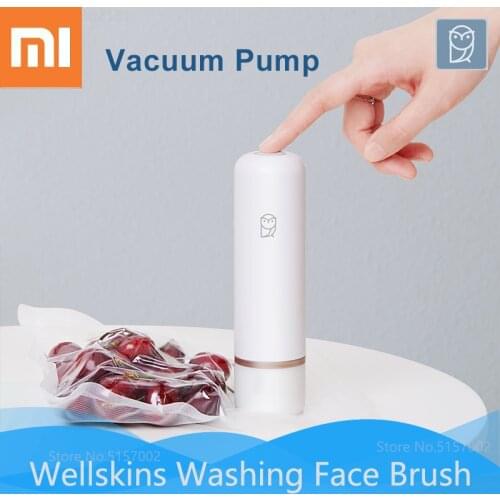 Xiaomi Miaomiaoce Smart Vacuum Pump Handheld Electric Suction Pump Automatic Manual Mode Compression Bag for Food Preservation