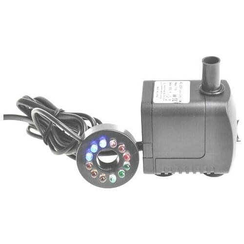 10W 12LED Hydroponic Water Pump Submersible Aquarium waterproof for Fish Tank Garden pond fountain Indoor Outdoor