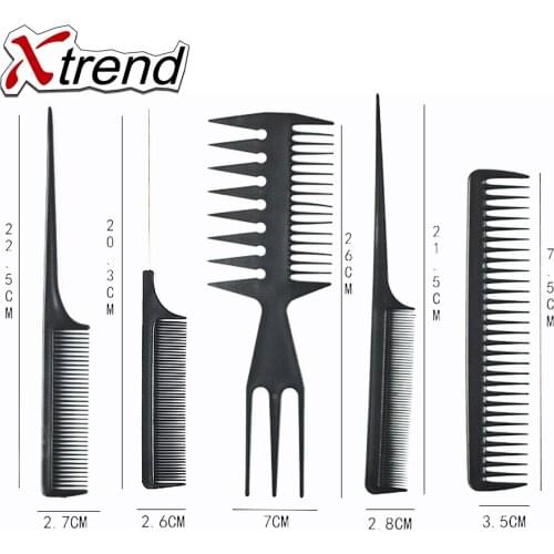 10 Style Anti-static Hairdressing Combs Girls Ponytail Comb Pro Salon Hair Care Styling Tool
