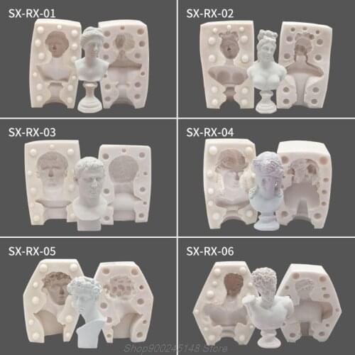 10 Styles Great Artist Figure Head Plaster Cast Silicone Mold Resin Casting Art Craft Mold Mini Size Portrait Jy14 20 Dropship