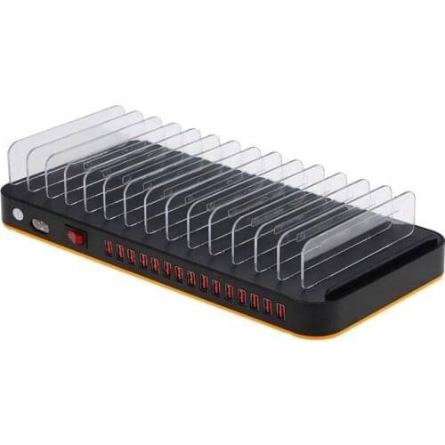 100W Multi USB Charger 15 Port USB Fast Charger Quick Charge Charging for iPhone Samsung EU Plug