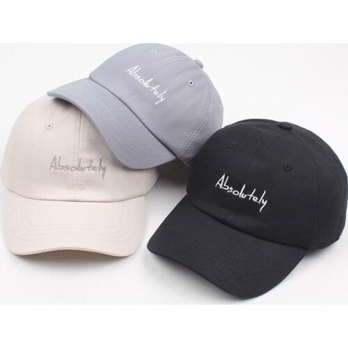 2019 Absolutely letter embroidery cotton Baseball Cap Adjustable Snapback cap for men and women 235