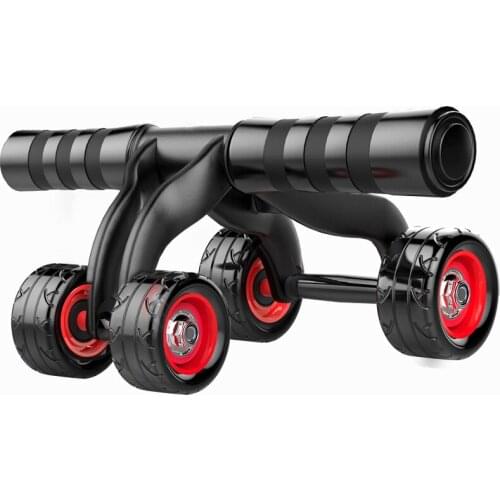 4-Wheel Abdominal Roller Muscle Trainer Home Fitness Ab Rollers Workout
