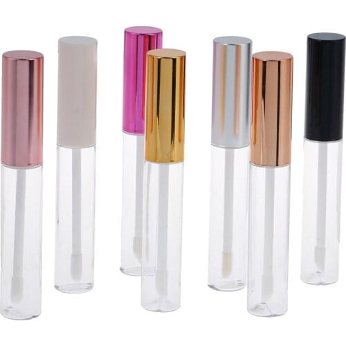 5PCS/lot 10ml Lip Gloss Tubes With Wand Empty Plastic Makeup Reusable Dispenser Bottle Container For Lipstick DIY