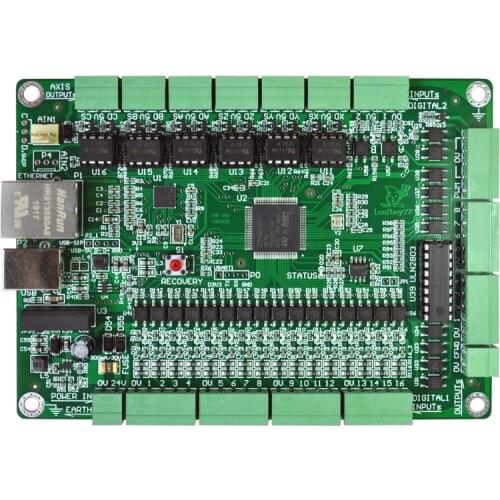 6 Axis Mach3 Controller Board CNC Motion Controller Support USB + Ethernet For CNC Engraving Machine