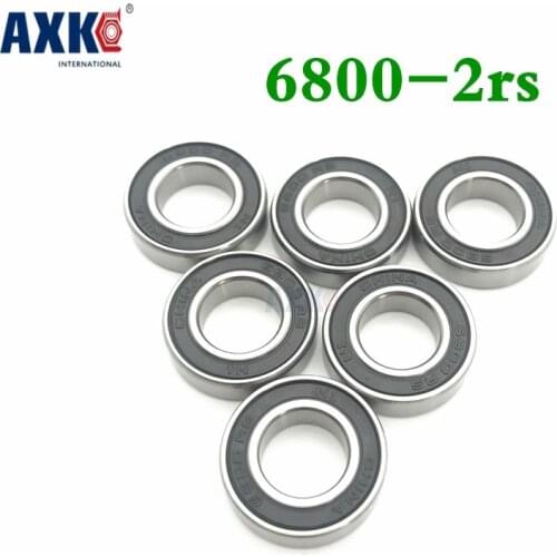 Axk 6800-2rs Bearing Abec-1 (10pcs) 10x19x5 Mm Metric Thin Section 6800 2rs Bearings 61800 Rs 6800rs