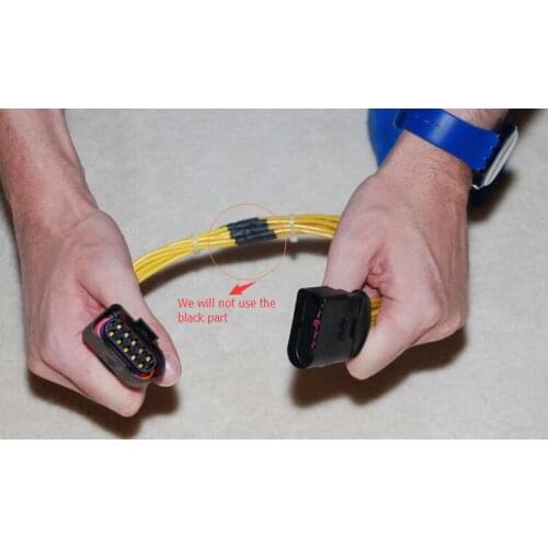 Free shipping 1 pcs/lots 10 pin male and female connector wire harness for the q5