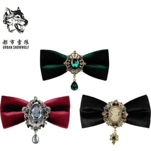 Free Shipping New Male mens fashion 2017 men dress wedding groom bow tie Korean business butterfly knot collar necktie velvet