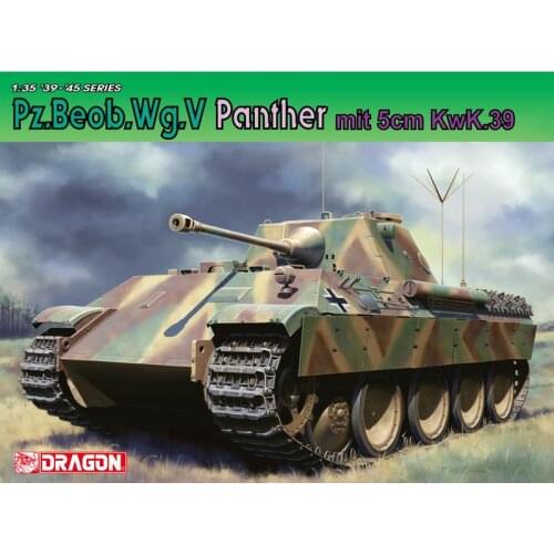 DRAGON 6821 1/35 Pz.Beob.Wg.V Panther mit 5cm Kw.K.39/1 - Scale Model Kit