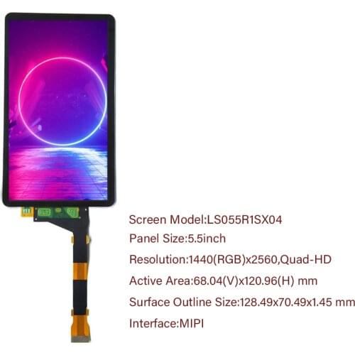 2K SCREEN FOR QIDI TECH SHADOW 5.5S LS055R1SX04